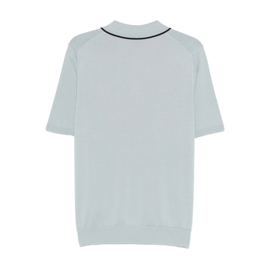 Paul Smith Knitted Polo in Light Blue