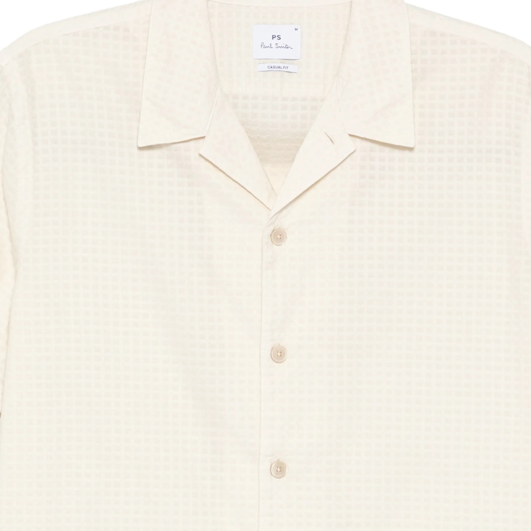 Chemise texturée coupe décontractée Paul Smith en ivoire