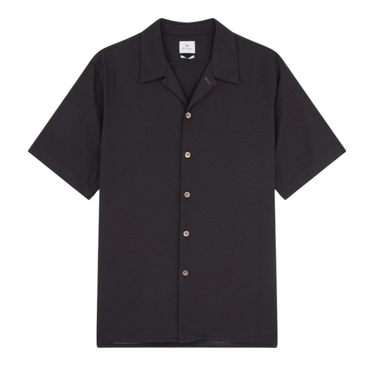 Paul Smith Casual Fit Short Sleeve Shirt in Black