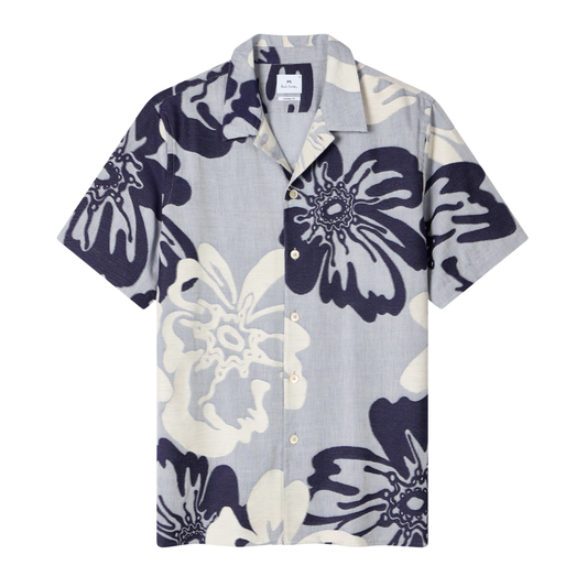 Paul Smith Casual Fit Floral Shirt in Light Blue