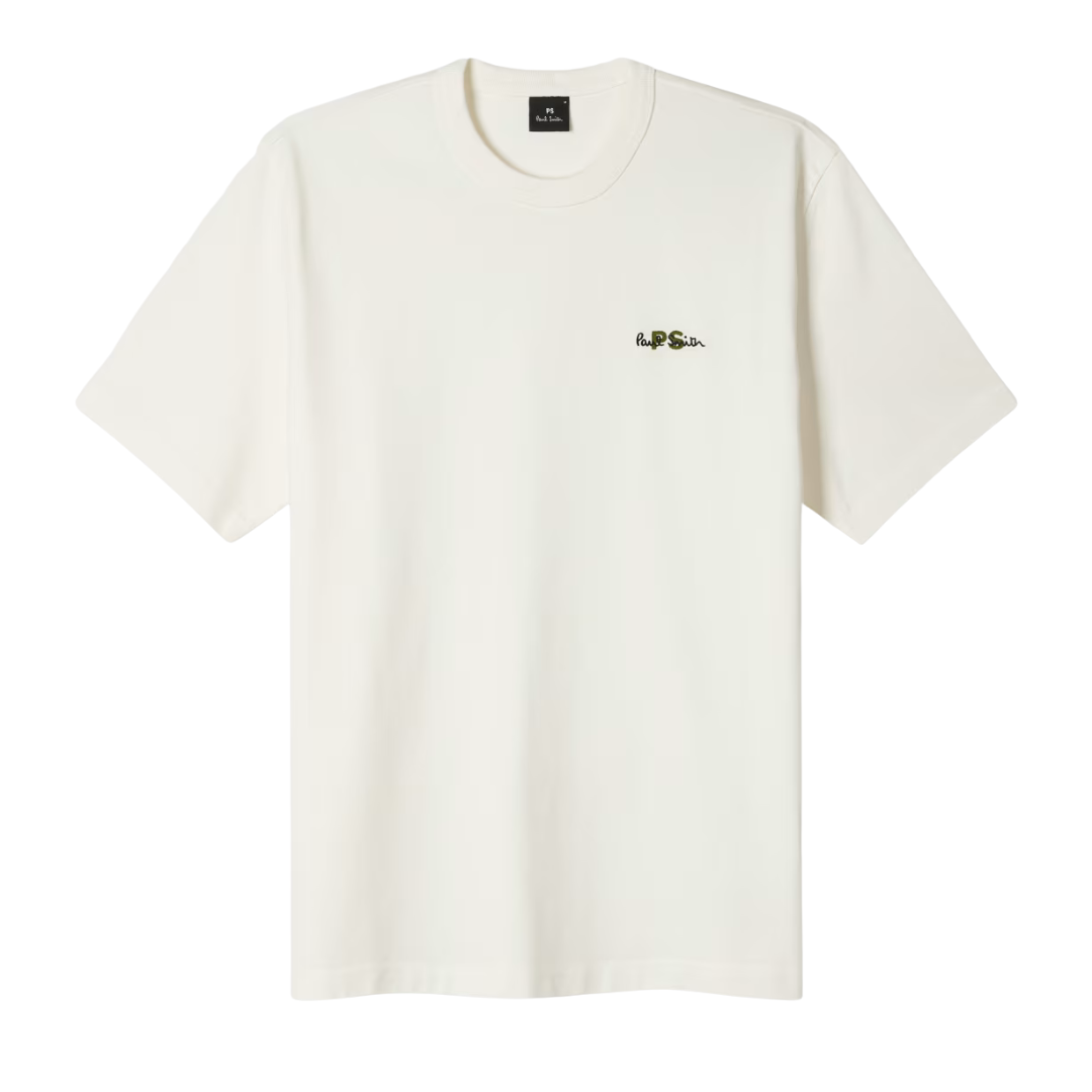 T-shirt Oversize Paul Smith à Logo – Blanc Cassé
