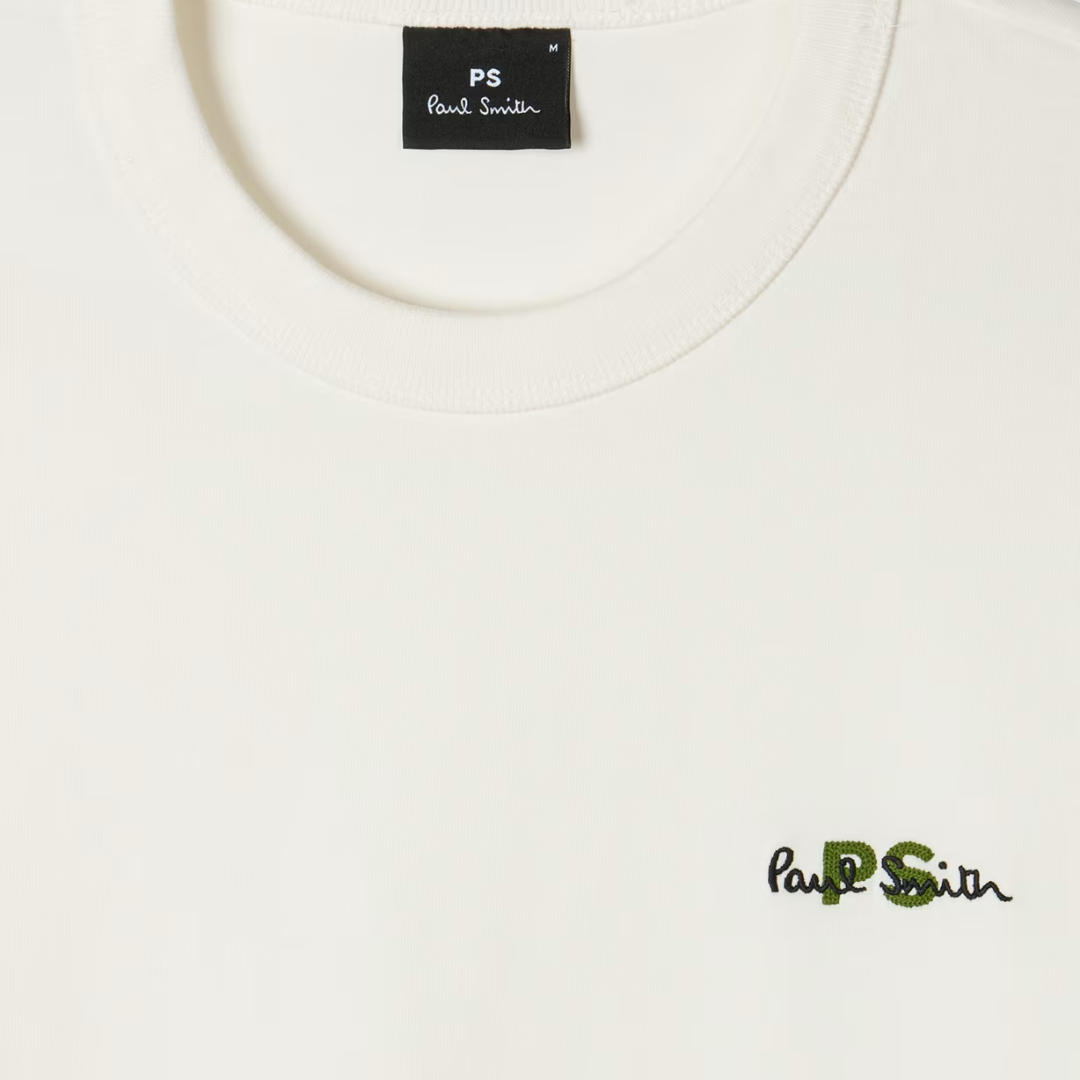 T-shirt Oversize Paul Smith à Logo – Blanc Cassé