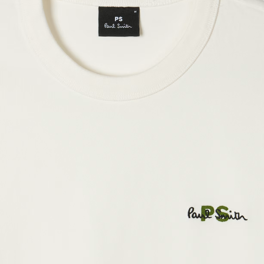 Paul Smith Oversized Logo T-Shirt in Off White