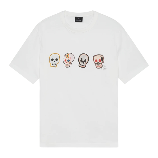 Paul Smith Skulls T-Shirt in Off White