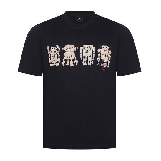 Paul Smith Robots T-Shirt in Navy