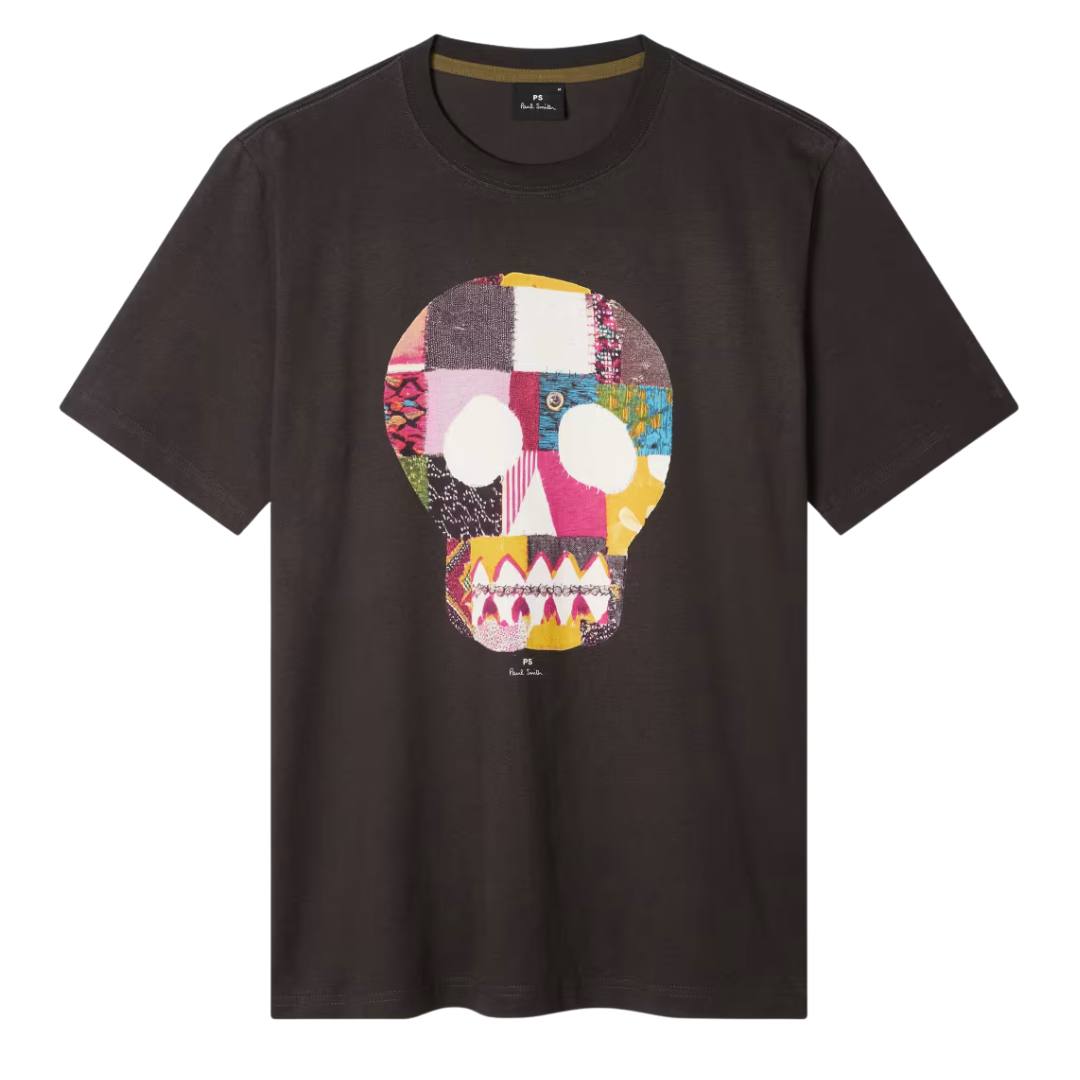 T-shirt Paul Smith Fabric Skull Gris Ardoise