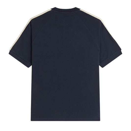 Fred Perry Cable Taped T-Shirt in Navy