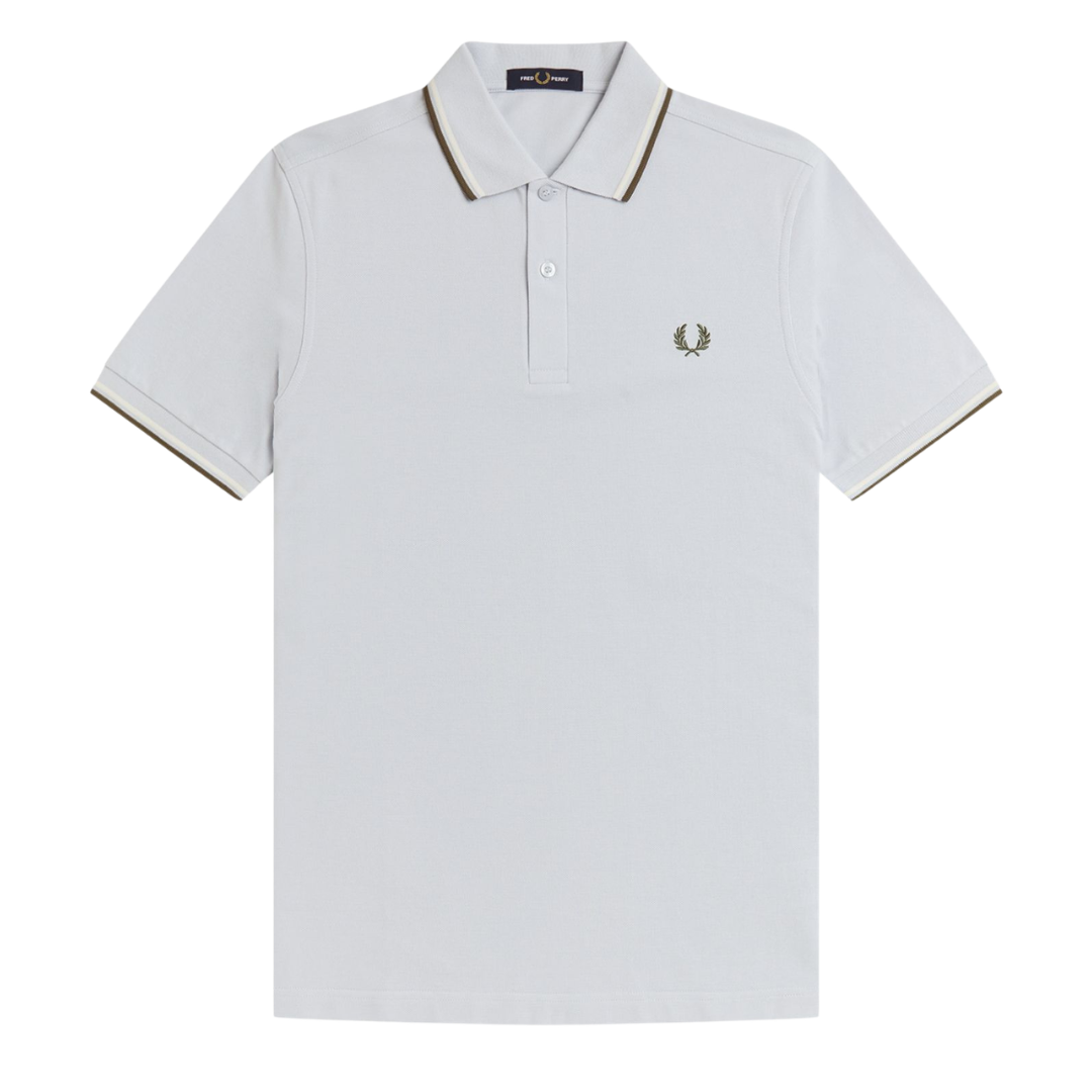 Fred Perry Twin Tipped Polo in Dusky Blue