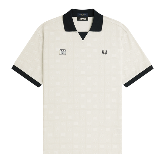 Fred Perry X MEYBA Printed Polo Shirt in Ecru