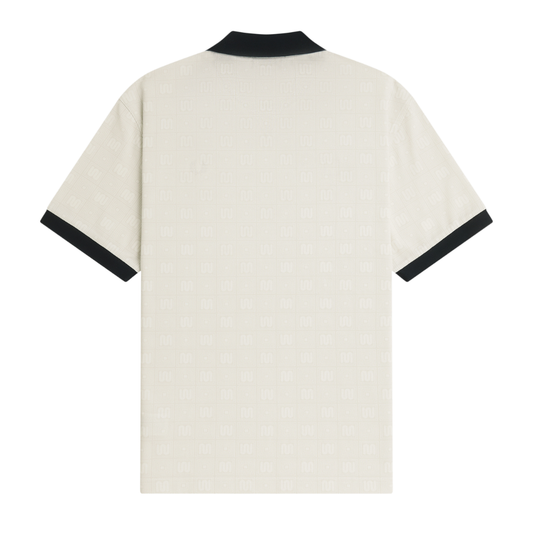 Fred Perry X MEYBA Printed Polo Shirt in Ecru