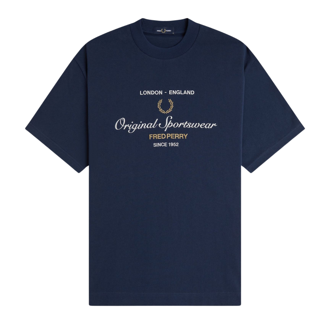 Fred Perry Original Sportswear T-Shirt in Tennis Blue