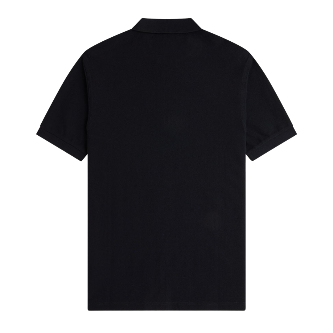 Fred Perry Vertical Stripe Polo Shirt in Black