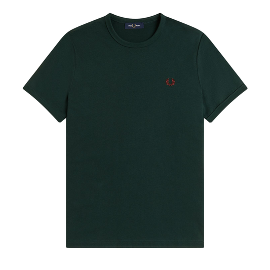 Fred Perry Ringer T-Shirt in Grassroots