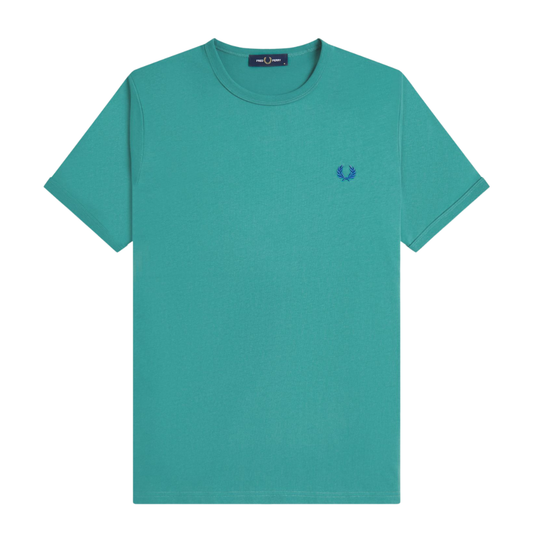 Fred Perry Ringer T-Shirt Deep Mint