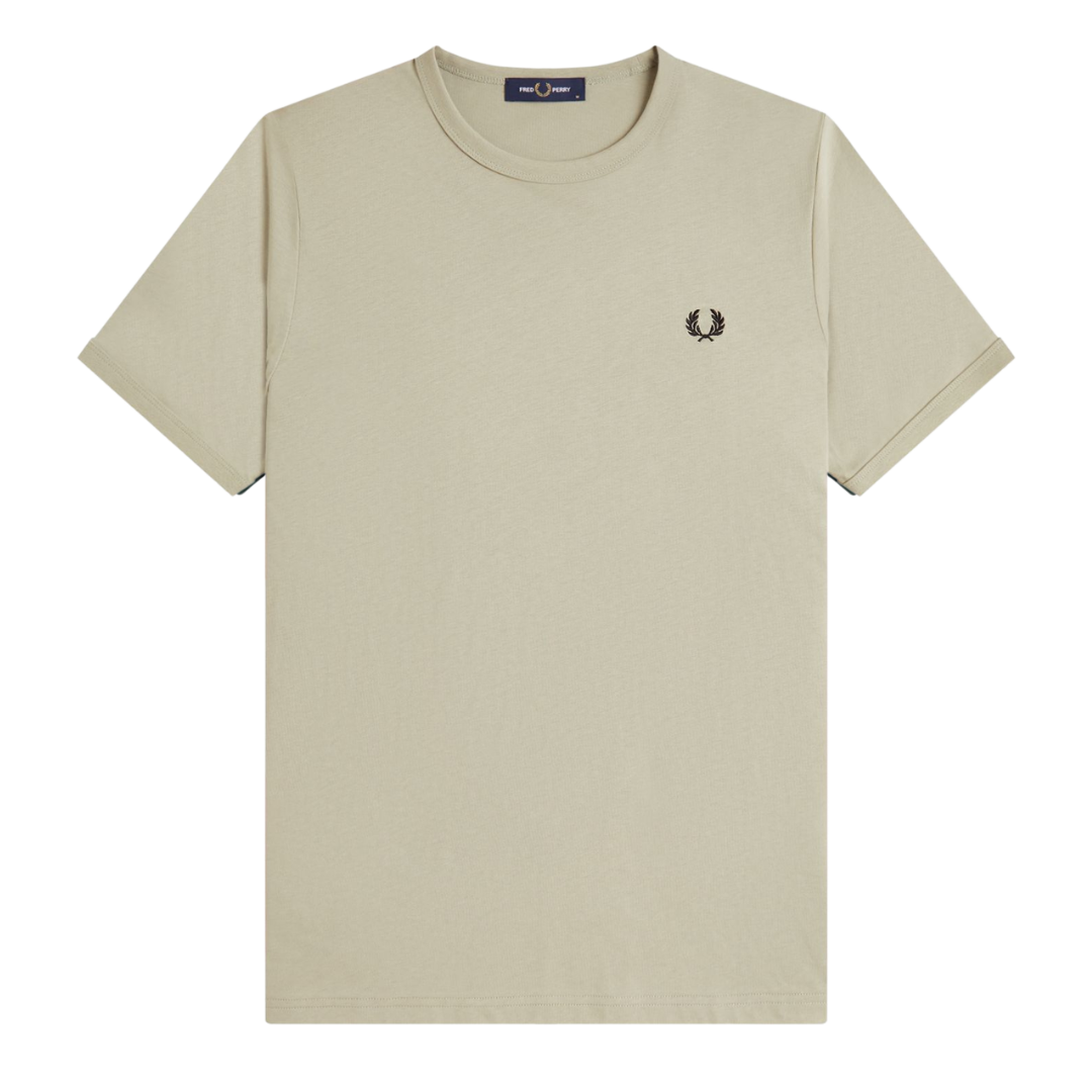 T-shirt Ringer Fred Perry vert marin
