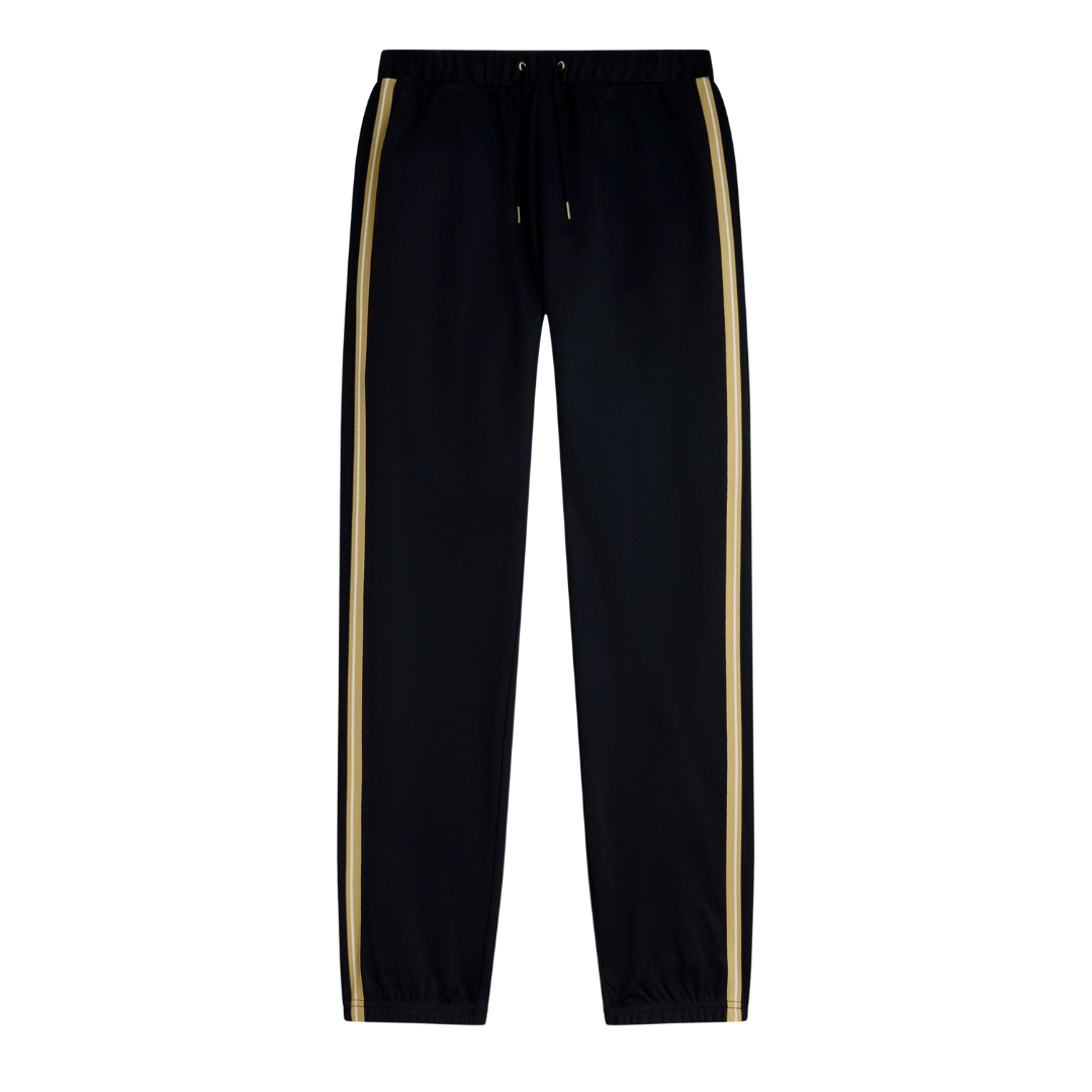 Fred Perry Stripe Tape Track Pant in Black