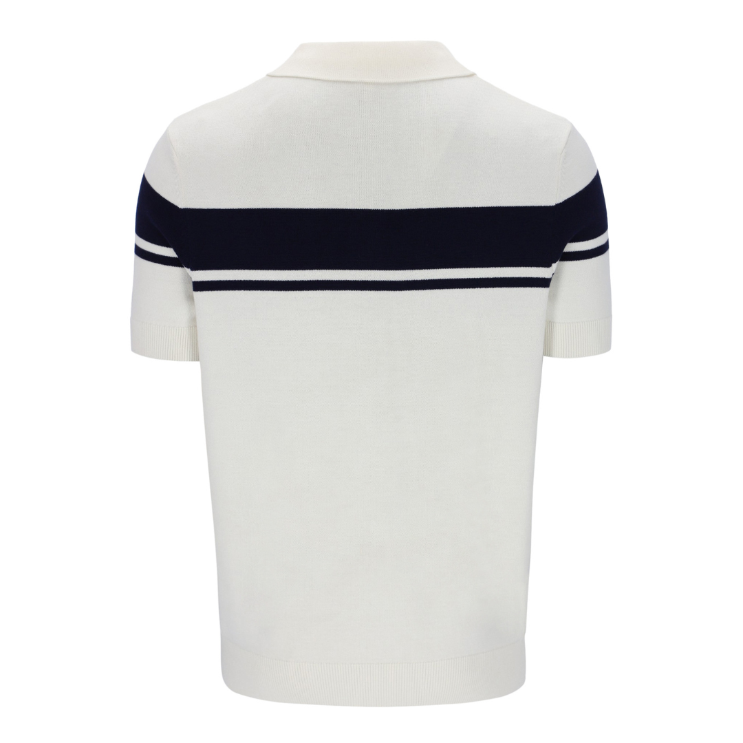 Sergio Tacchini 60th Anniversary Youngline Polo in Gardenia