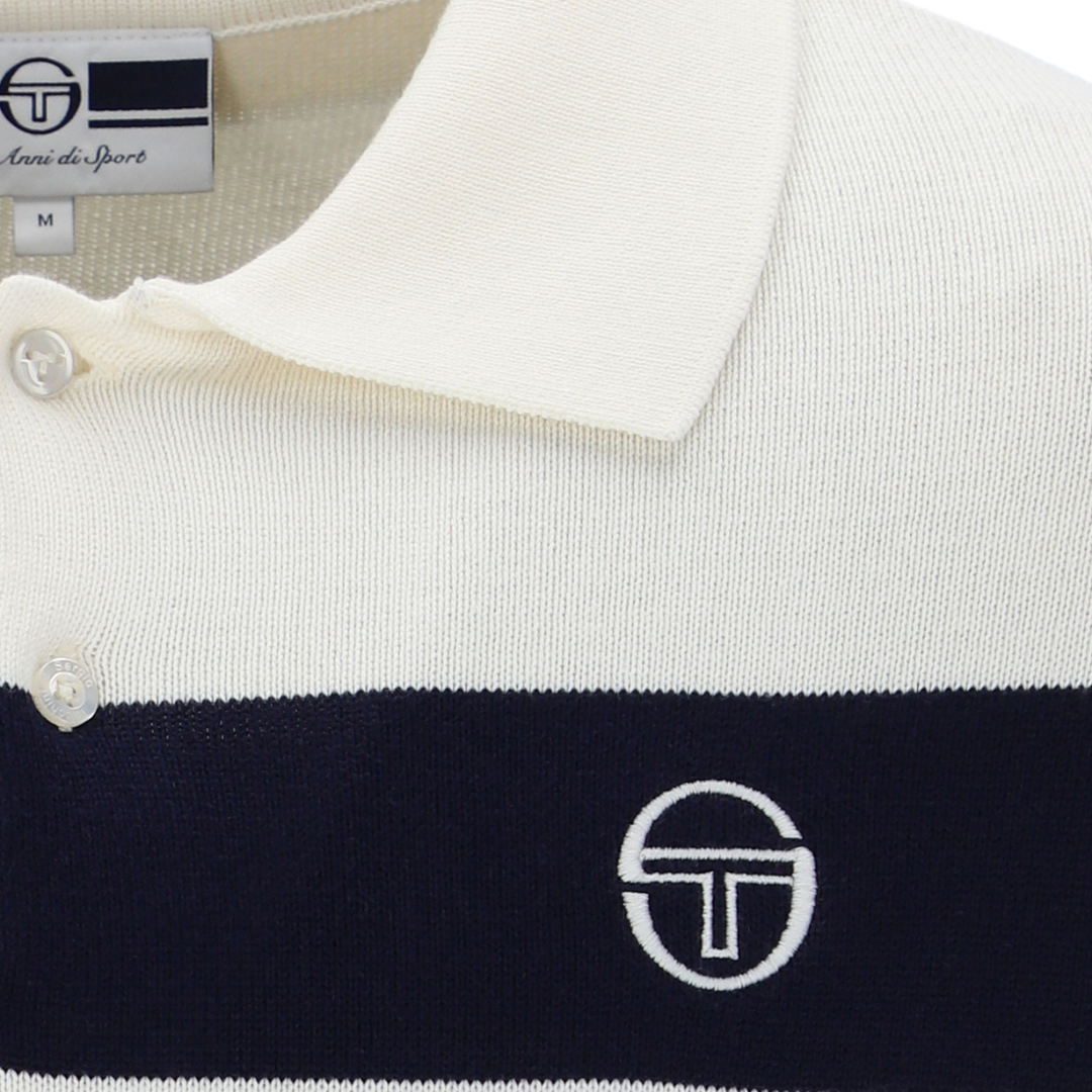 Sergio Tacchini 60th Anniversary Youngline Polo in Gardenia