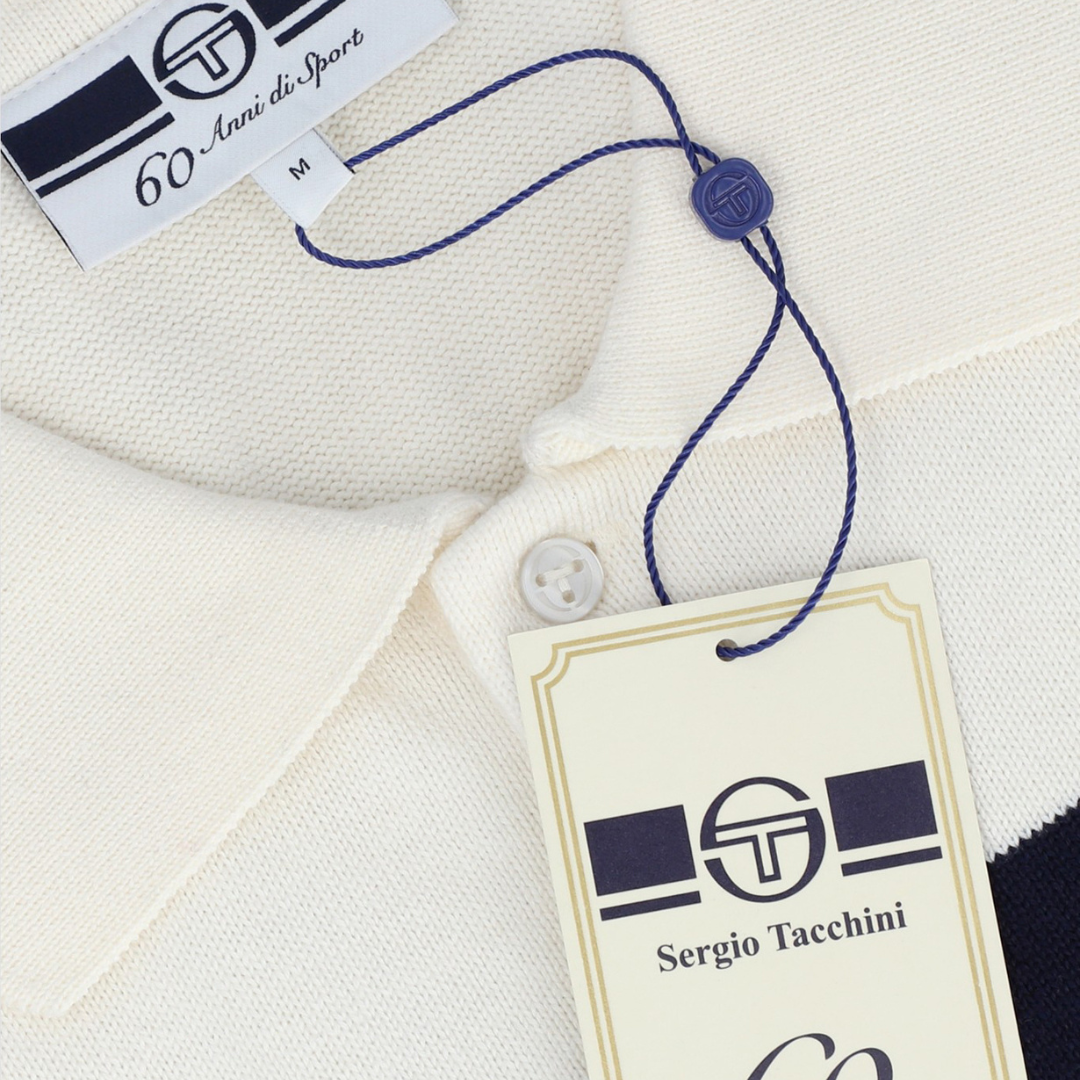 Sergio Tacchini 60th Anniversary Youngline Polo in Gardenia