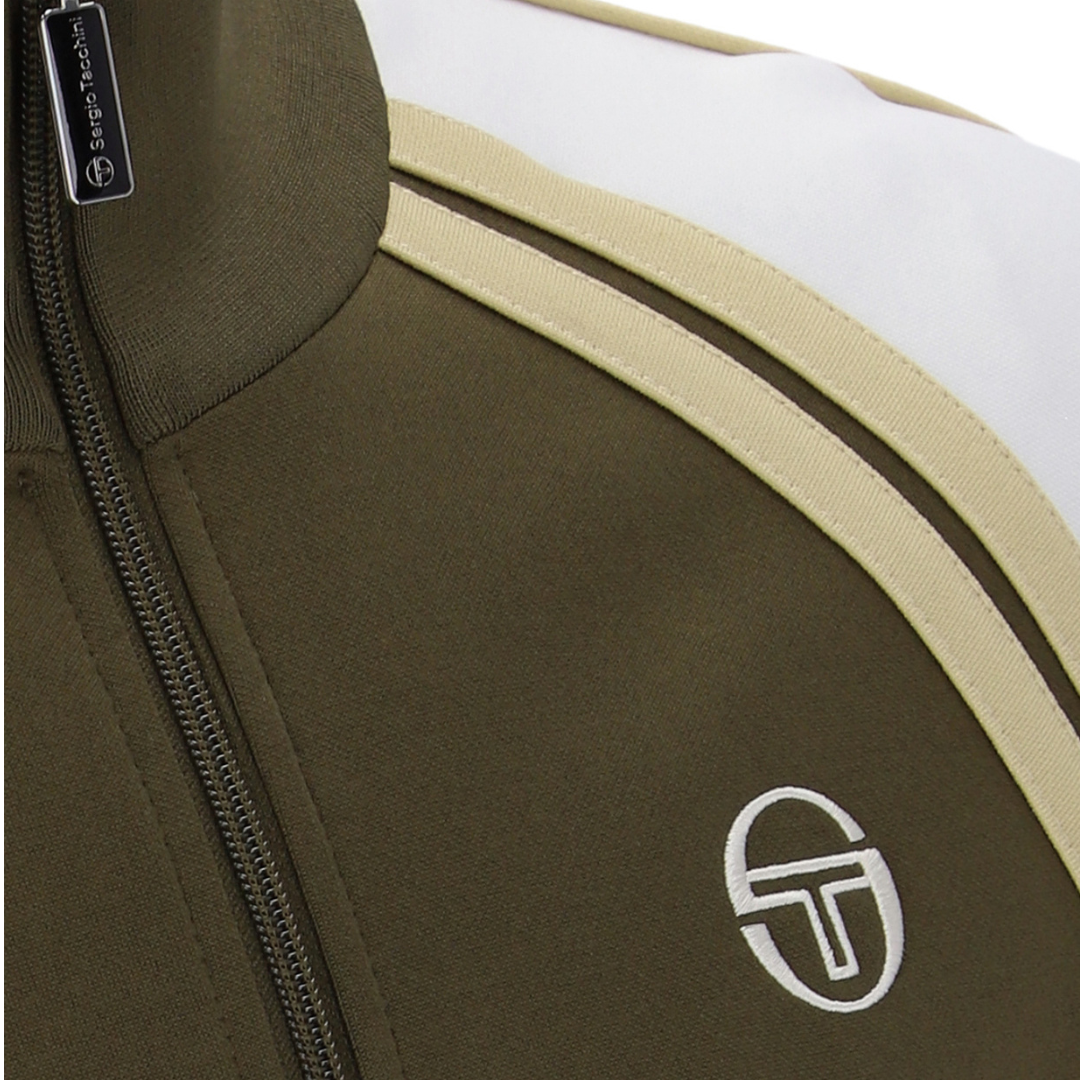 Haut de survêtement Sergio Tacchini Ghibli Davis vert olive foncé