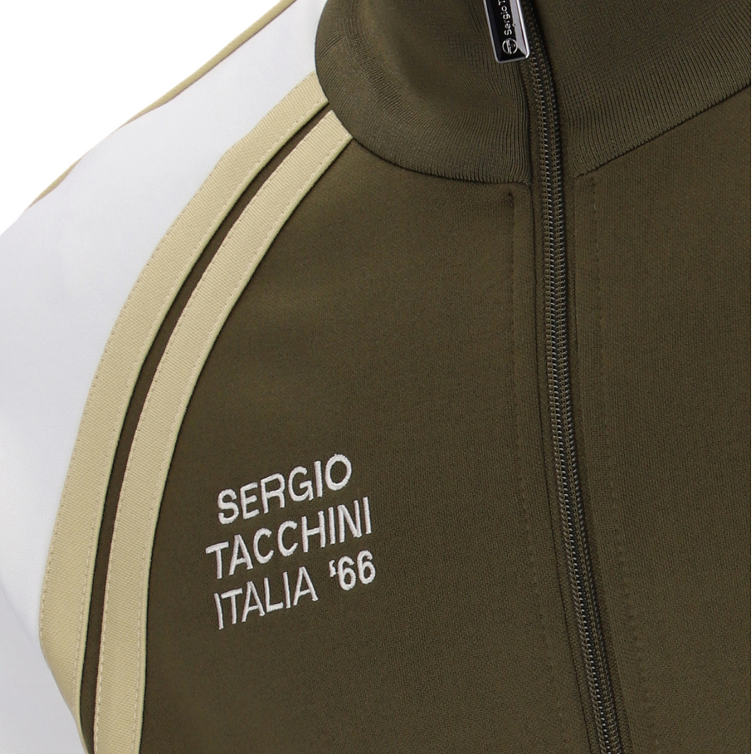 Haut de survêtement Sergio Tacchini Ghibli Davis vert olive foncé