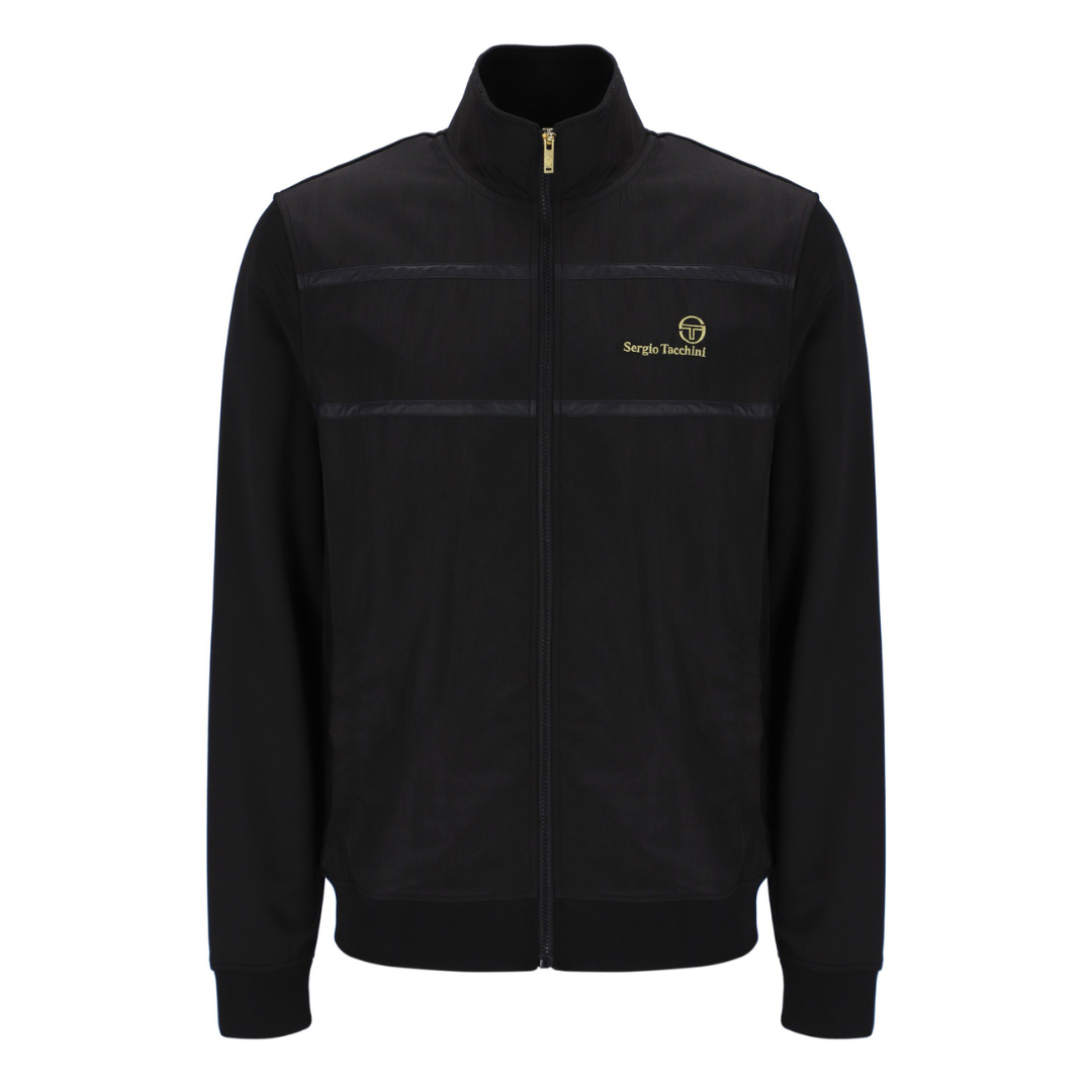 Sergio Tacchini Cassio Track Top in Black