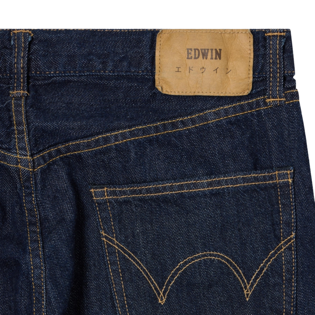 Edwin Regular Straight Jeans in Blue - Rinsed