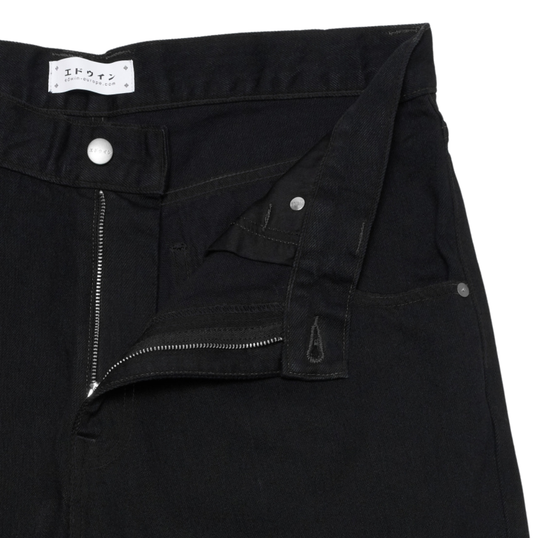 Edwin Tyrell Pants in Black - Rinsed