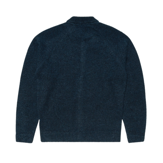 Edwin Gemini Textured Cardigan in Navy