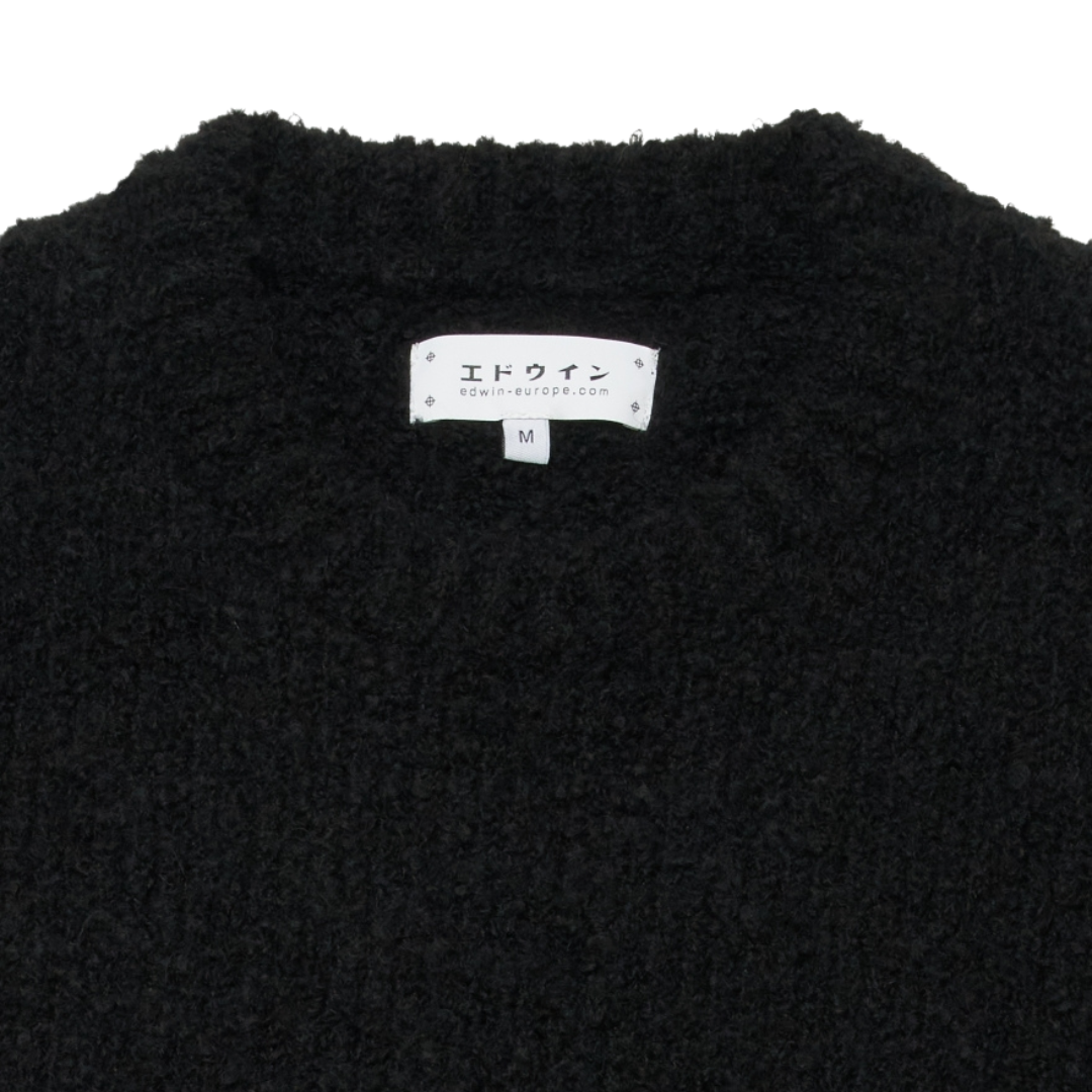 Edwin Dun Textured Sweater in Black