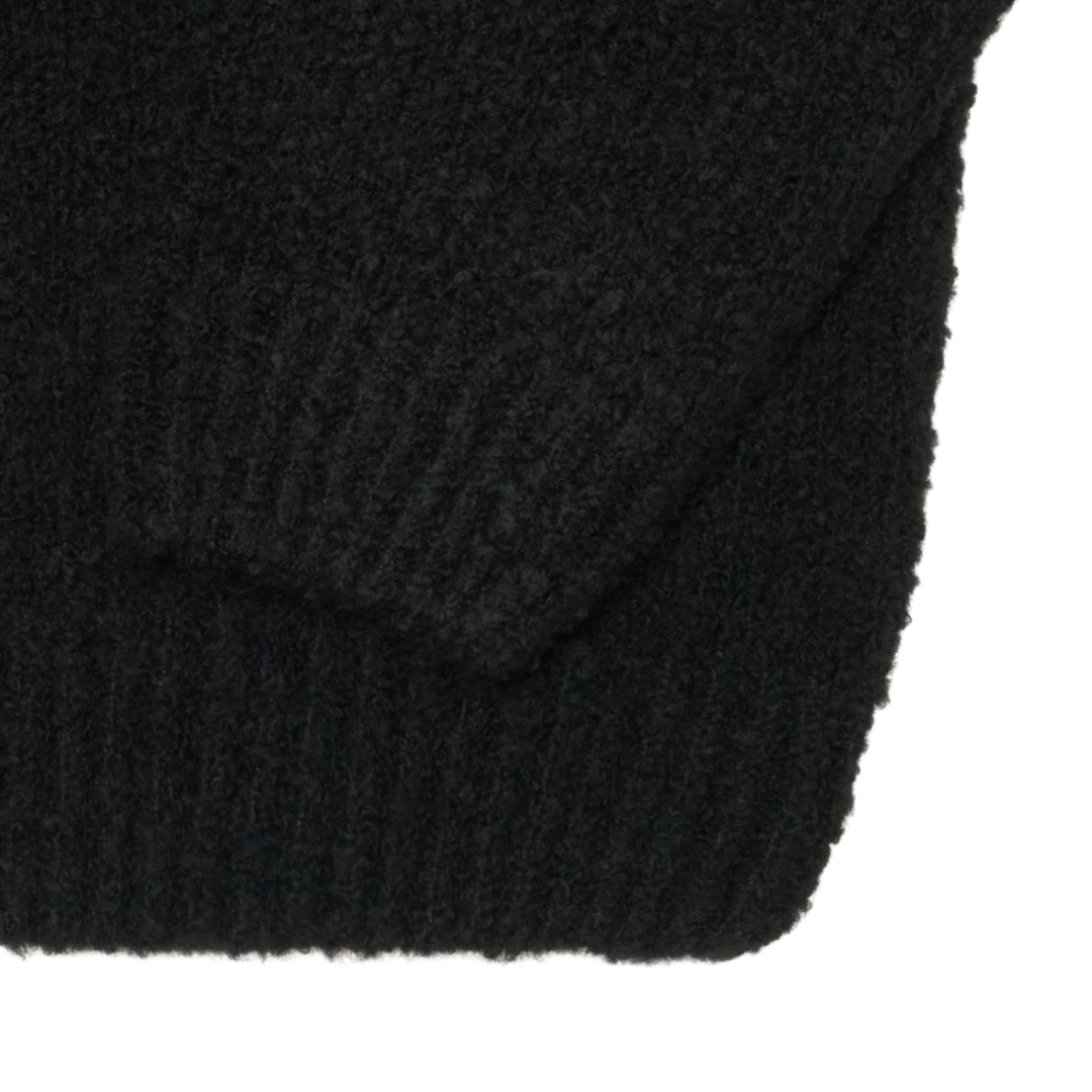 Edwin Dun Textured Sweater in Black