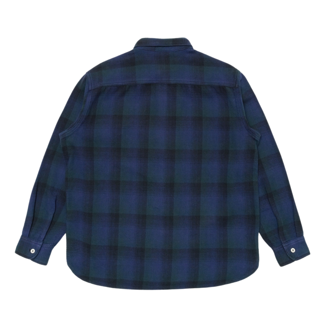 Edwin Check Plaid Work Shirt in Green