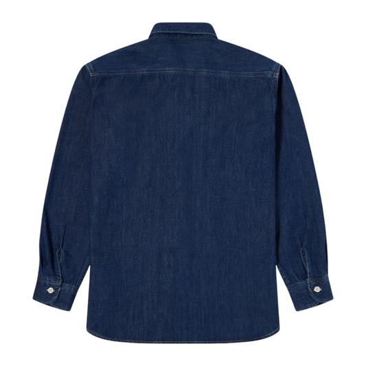 Edwin Work Shirt in Blue - Dark Used