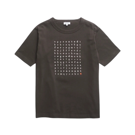 Norse Projects Elmelunde Crossword T-Shirt in Black