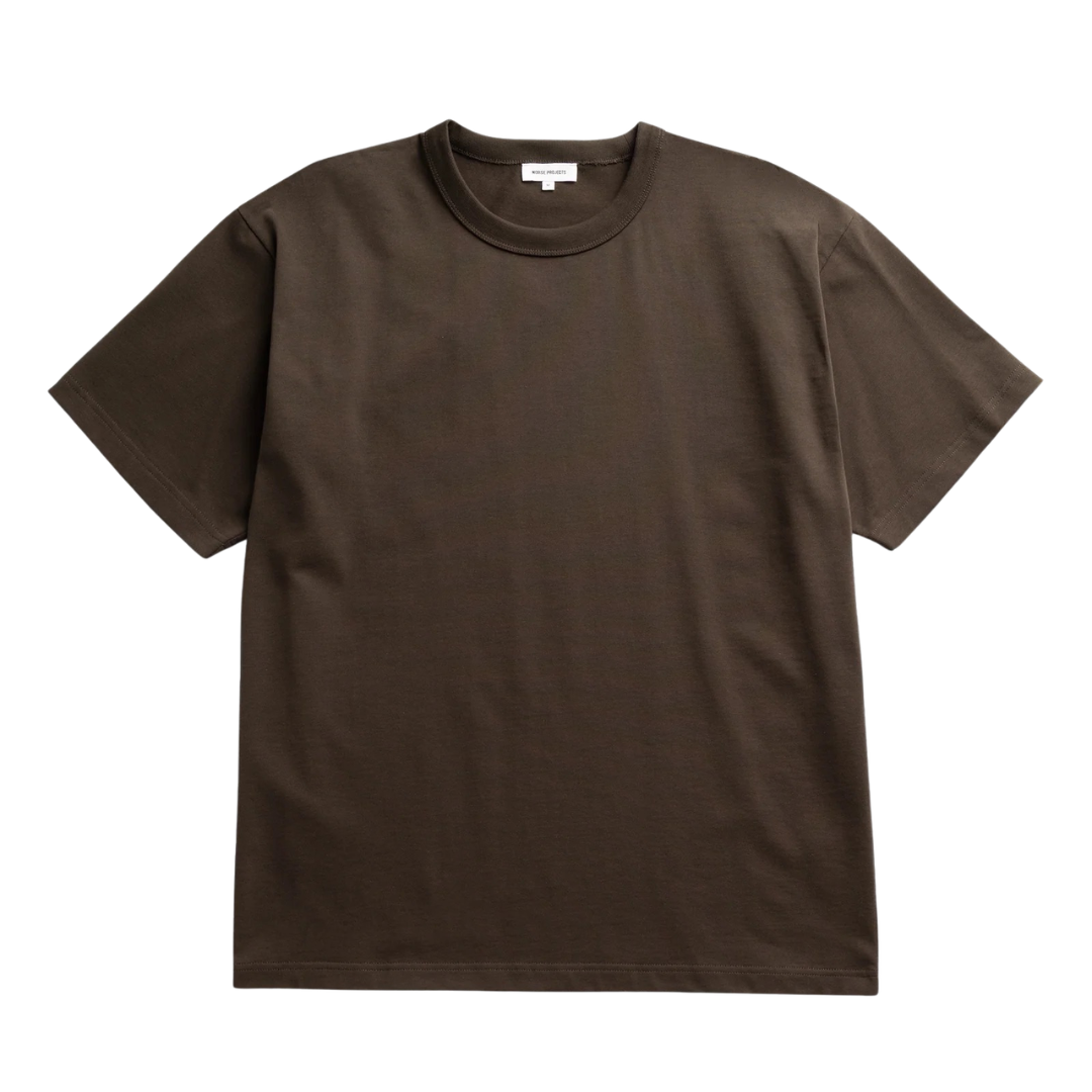 Norse Projects Snekkersten Arch Print T-Shirt in Delicioso Brown