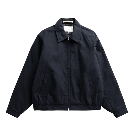 Norse Projects Stensholt Cotton Jacket in Dark Navy