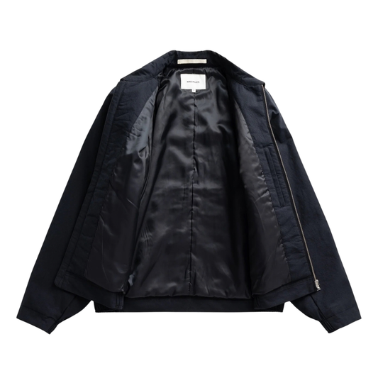 Norse Projects Stensholt Cotton Jacket in Dark Navy