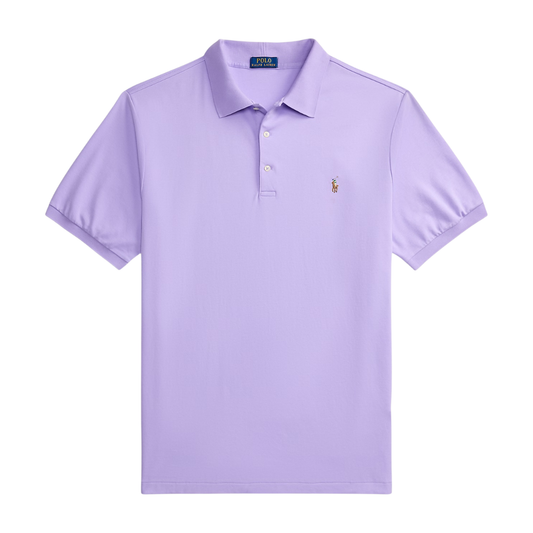 Ralph Lauren Custom Slim Fit Polo Top in Powder Purple