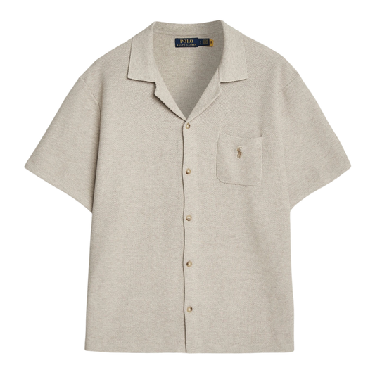 Cardigan boutonné Ralph Lauren marron noyer clair