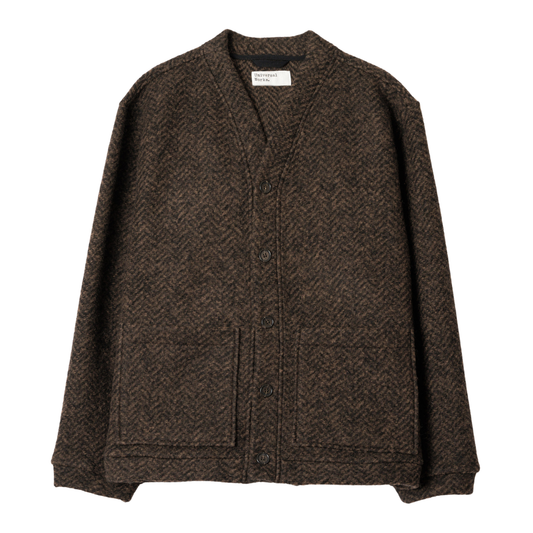Universal Works Advance Cardigan in Brown