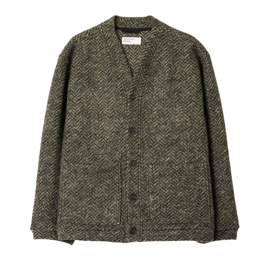 Universal Works Advance Cardigan in Olive