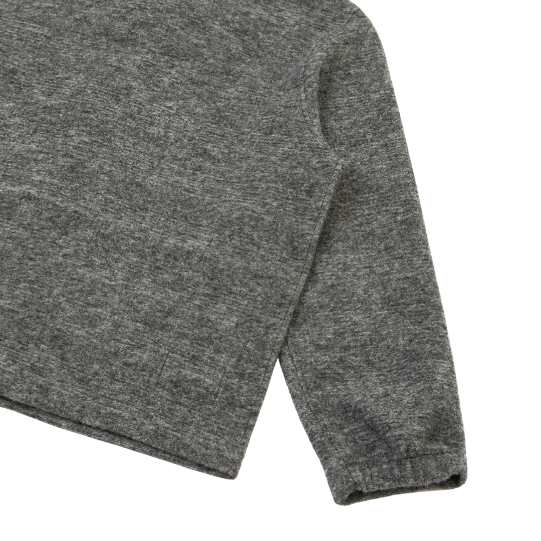 Universal Works Rams Knitted Jacket in Grey Marl