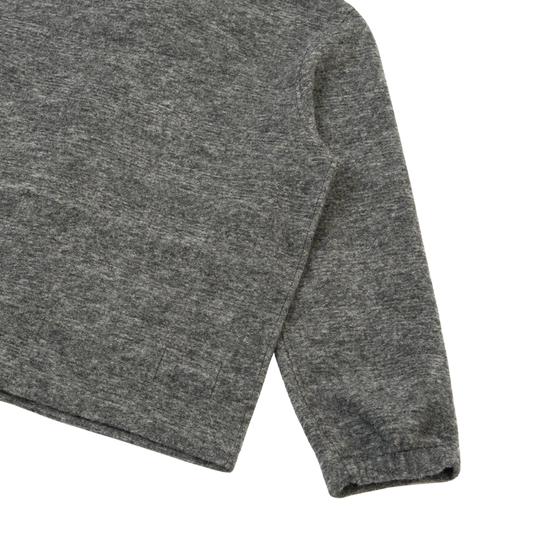 Universal Works Rams Knitted Jacket in Grey Marl