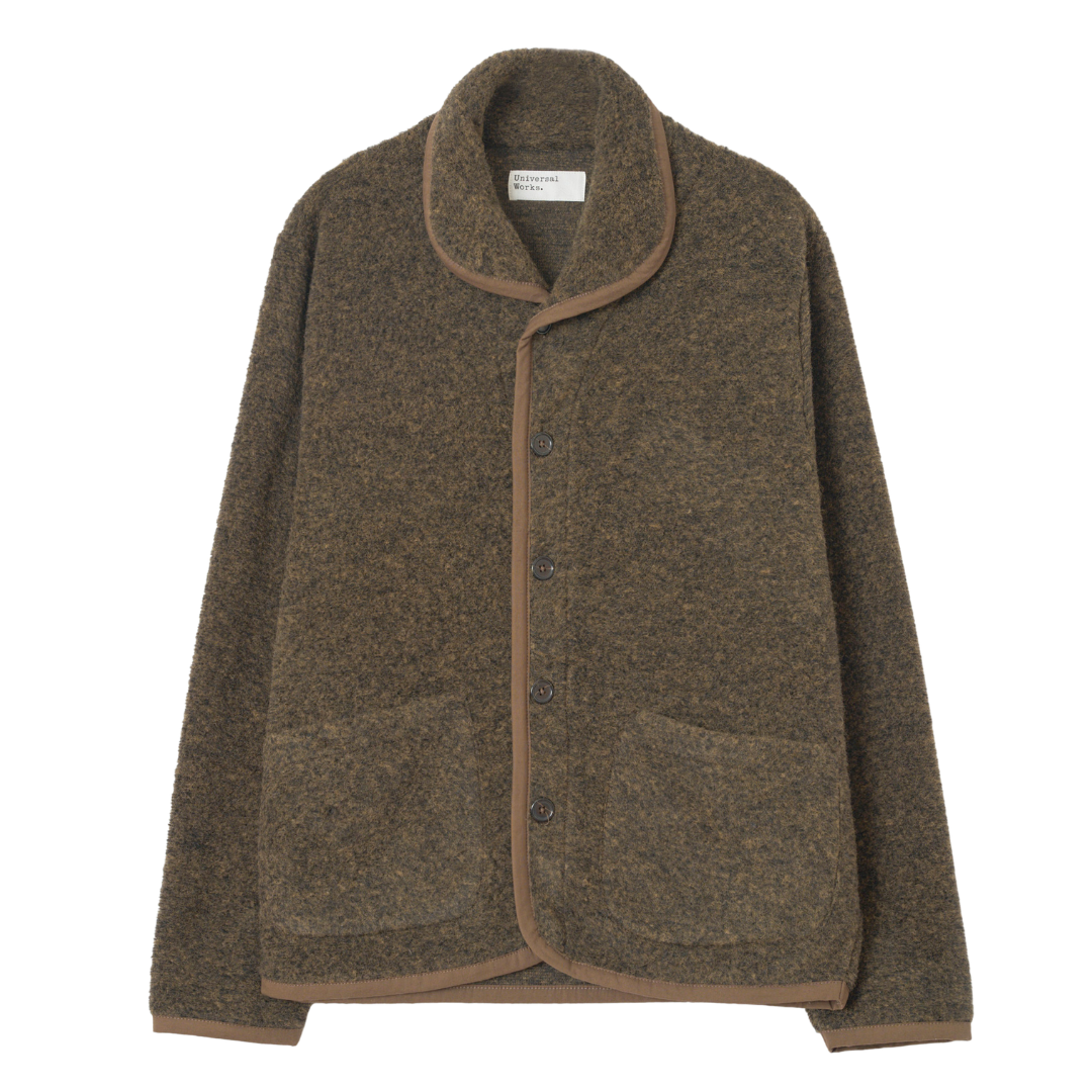 Universal Works Lancaster Fleece Jacket in Brown