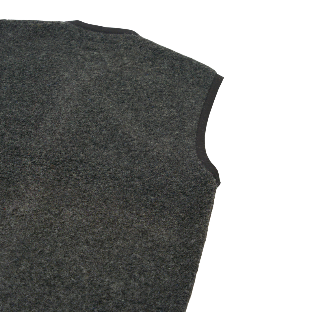 Universal Works Lancaster Fleece Gilet in Charcoal