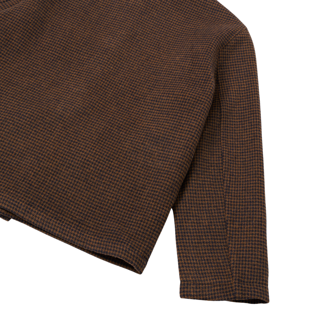 Universal Works Franck Jacket in Navy/Brown