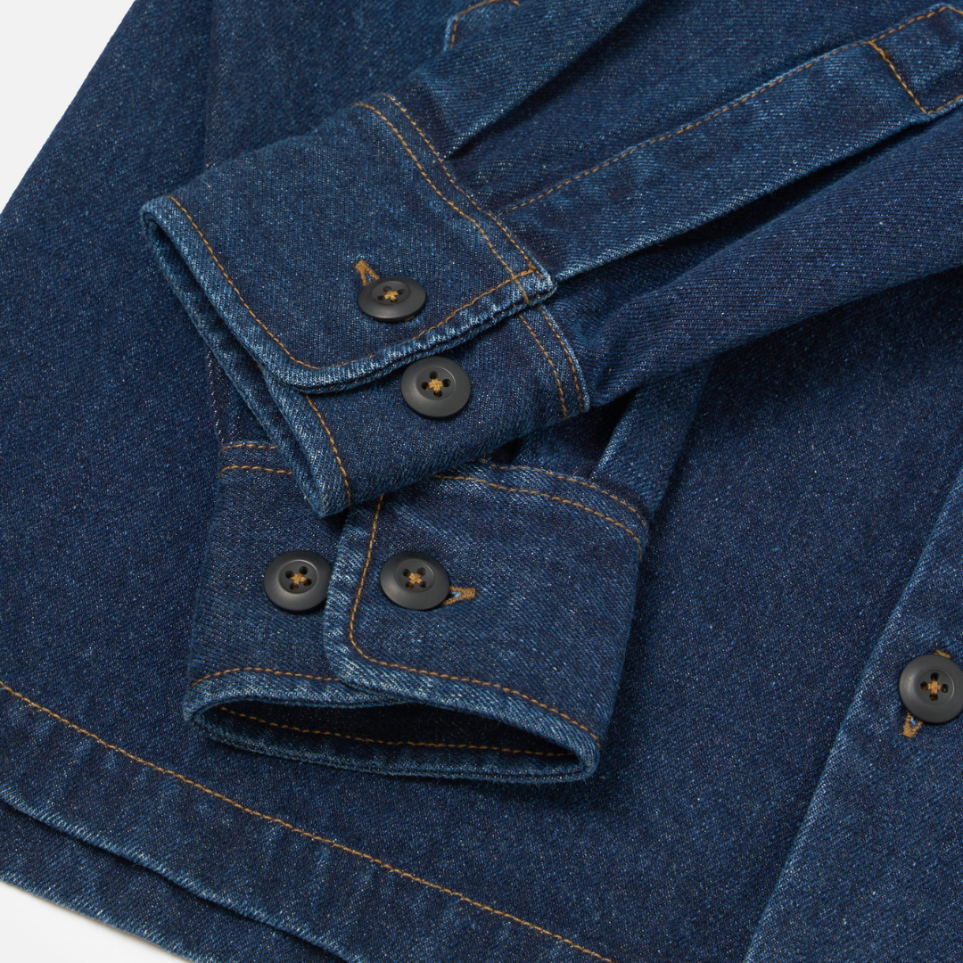 Universal Works Fatigue Shirt in Indigo