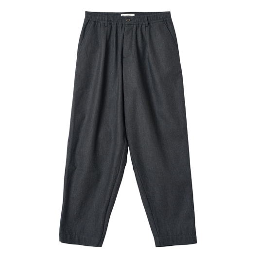 Universal Works Pleated Track Pant Trouser in Charcoal