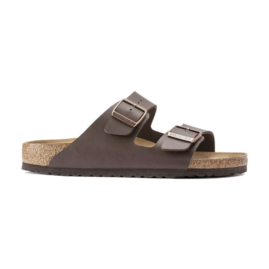 Birkenstock Arizona Birko-Flor Sandal in Dark Brown