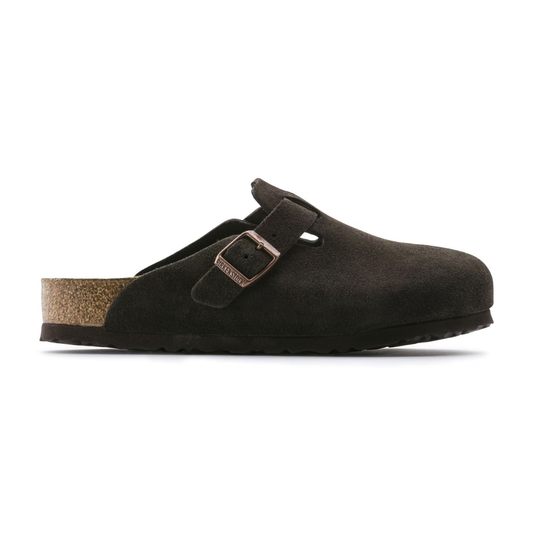 Birkenstock Boston Suede Leather in Mocca